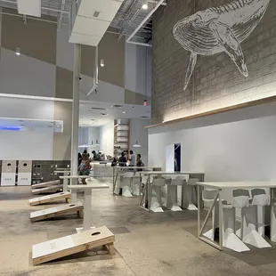 the interior of a restaurant