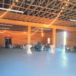 Inside the red barn....