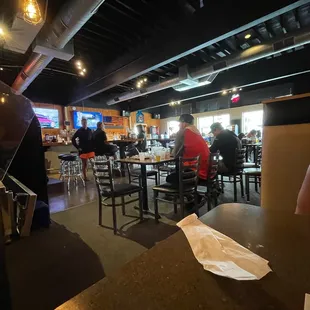 people sitting at tables