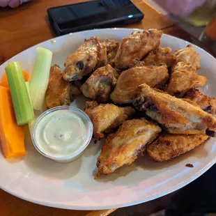 Wings Wednesday 1/2 off: 16 naked wings for $10.98.