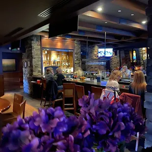 a view of the restaurant from the bar