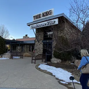 the front of the restaurant