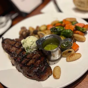 New York with vegetable Vegetable Gnocchi Medley