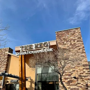 the front of the restaurant