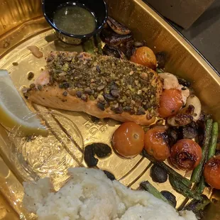 Pistachio Crusted King Salmon*