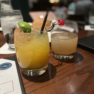 two cocktails