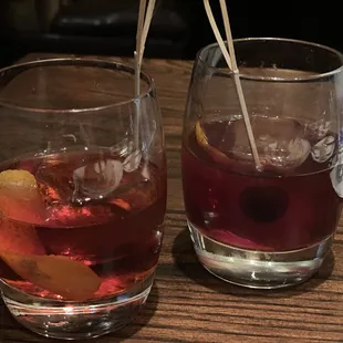 Old fashion &amp; Negroni