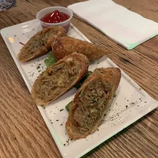 Steak and Cheese Egg Roll
