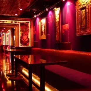 the interior of a nightclub