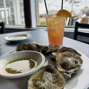 Baked oysters