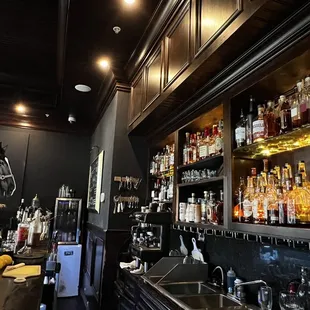 The bar in one of the dining hall.