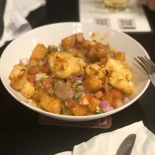 a plate of food on a table