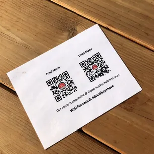 a qr code on a piece of paper