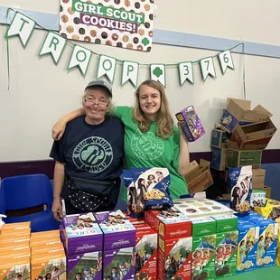 You can even buy Girl Scout cookies from troop 376