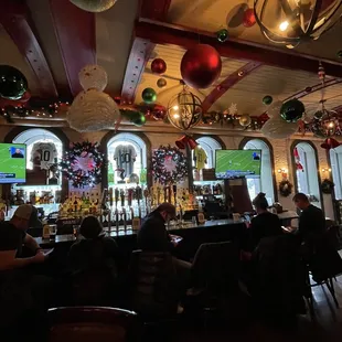 Upstairs bar area