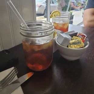 Iced teas at Kettle