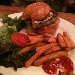 Roasted Garlic & Bleu Burger