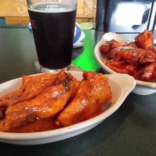 Wings spicy bbq and buffalo