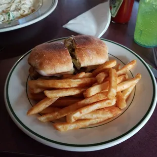 The Cuban with bottomless fries