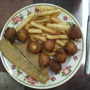 Fried Flounder dinner