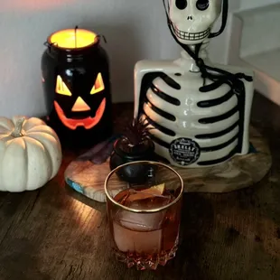 Oaxaca Old Fashioned for spooky Halloween