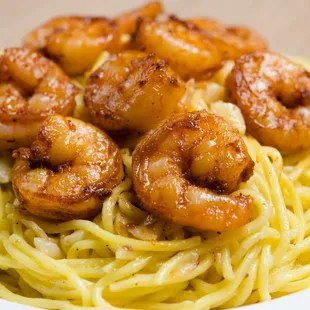 Garlic Noodle &amp; Shrimps