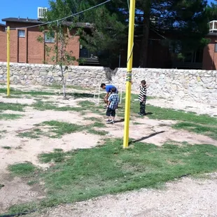 Place for piñata. And soccer area.