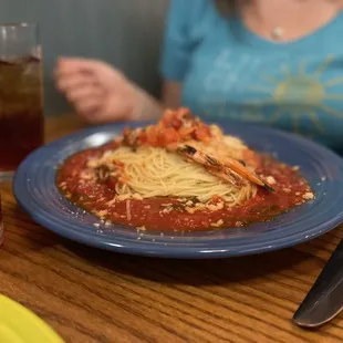 Grilled Shrimp and Angel Hair