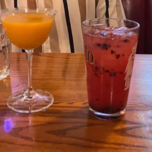 BlackBerry lemonade and another signature cocktail