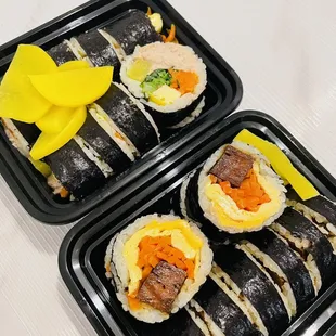 Tuna kimbab and spam- tuna got me food poisoning!!!