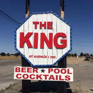the sign for the king