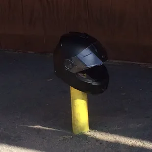 Looked like a spiked head.