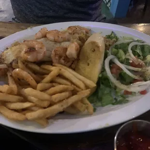 Grilled fish and shrimp plate. It was good. Nothing too extraordinary about this plate.