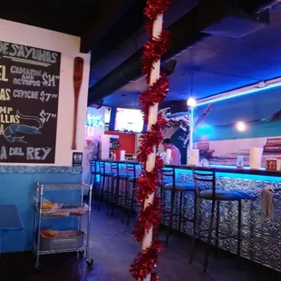the bar at the restaurant