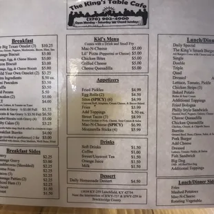 Menu-Checkout the Fish Sandwich