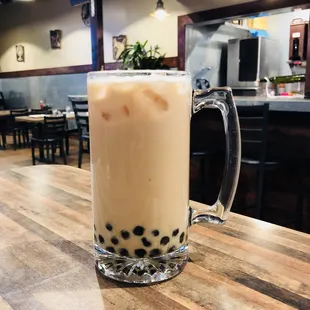 Awesome rose milk tea!