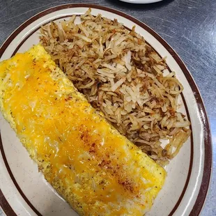 Tulsa Jack Omelet Plate