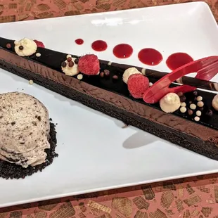 The Kitchen at Commons Club 03/27/21: Choco Frenzy - Chocolate Cake, Dark Chocolate Mousse, Cookies &amp; Cream Ice Cream, Chantilly Cream $12