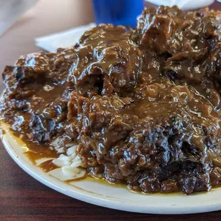 Smothered pork chops