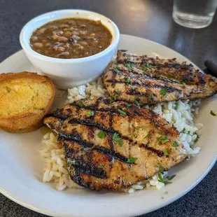 Grilled chicken breasts