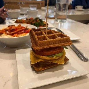 Stacked Waffle Sandwhich
