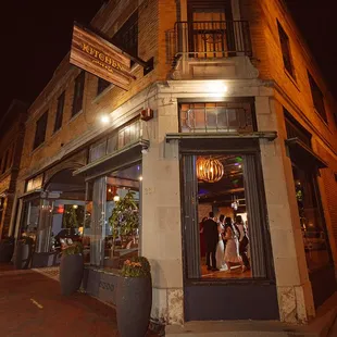 Exterior during a wedding event