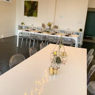 Smaller event space decor
