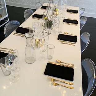 Smaller event space table display