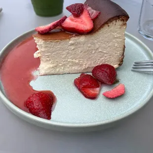 The basque cheesecake