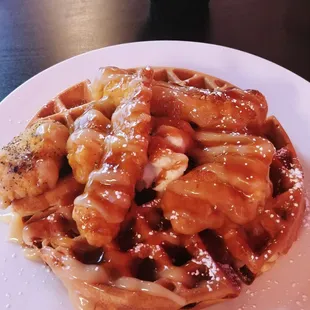 Chicken and waffles