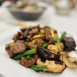 a plate of food on a table
