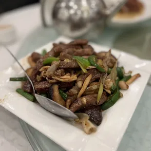 Stir Fry Ribeye Steak with Mushroom