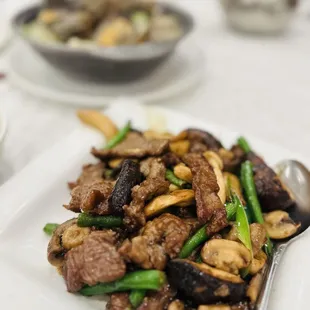a plate of food on a table