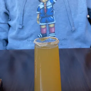 Apple cider mimosa